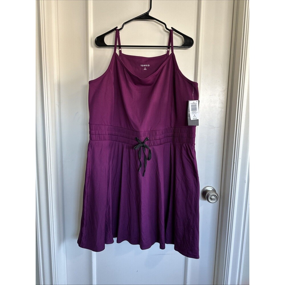 Torrid NWT 3X Mini Active Dress Bike Short Dark Purple 22-24 Women’s